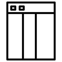 Template Blog Sideba Line Icon