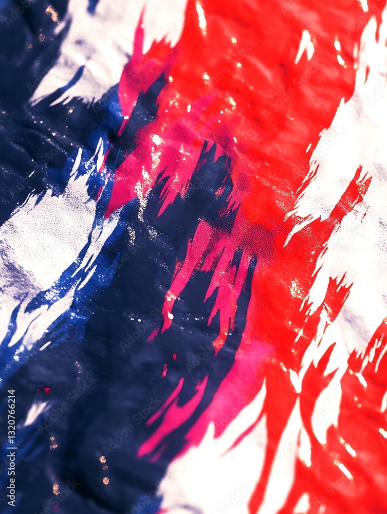Poster dynamic splash of vibrant chromatic expressions with light reflections