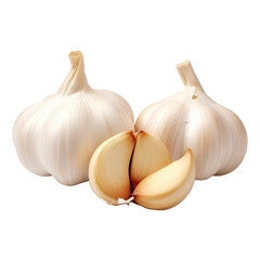 garlic on transparent background