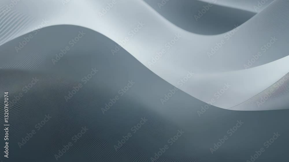 Aufkleber dark grey abstract background with wavy lines and blurred areas for digital designs and presentation