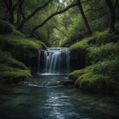 Obraz premium 35. The Lost Spring – Legends speak of a hidden spring whose water grants eternal youth. Many have searched, but none have returned. What lies beyond its waters?
