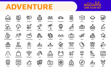 Epic Adventure Icons Collection. Explore the Wild with Stunning Graphics