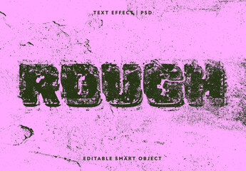 Rough Grunge Text Effect