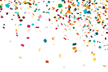 confetti on transparent background