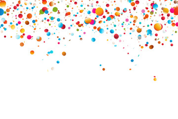 confetti on transparent background