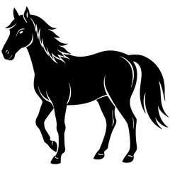 Horse vector shilhouette Icon.