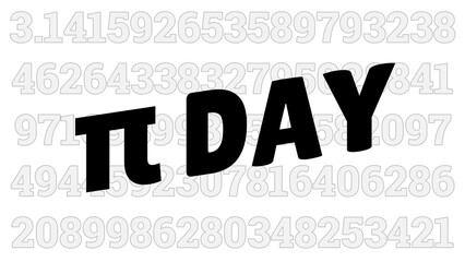 pi day background illustration animation