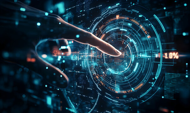 Futuristic clock elements in an abstract tech setting, reflecting on business growth and investment economy trends.