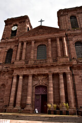 La façade de la cathédrale Saint-Christophe de Belfort