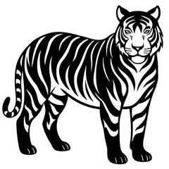 Tiger vector shilhouette Icon.