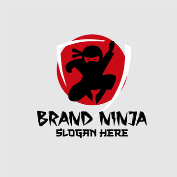 ninja character vector illustration