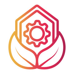 rural Line Gradient Icon