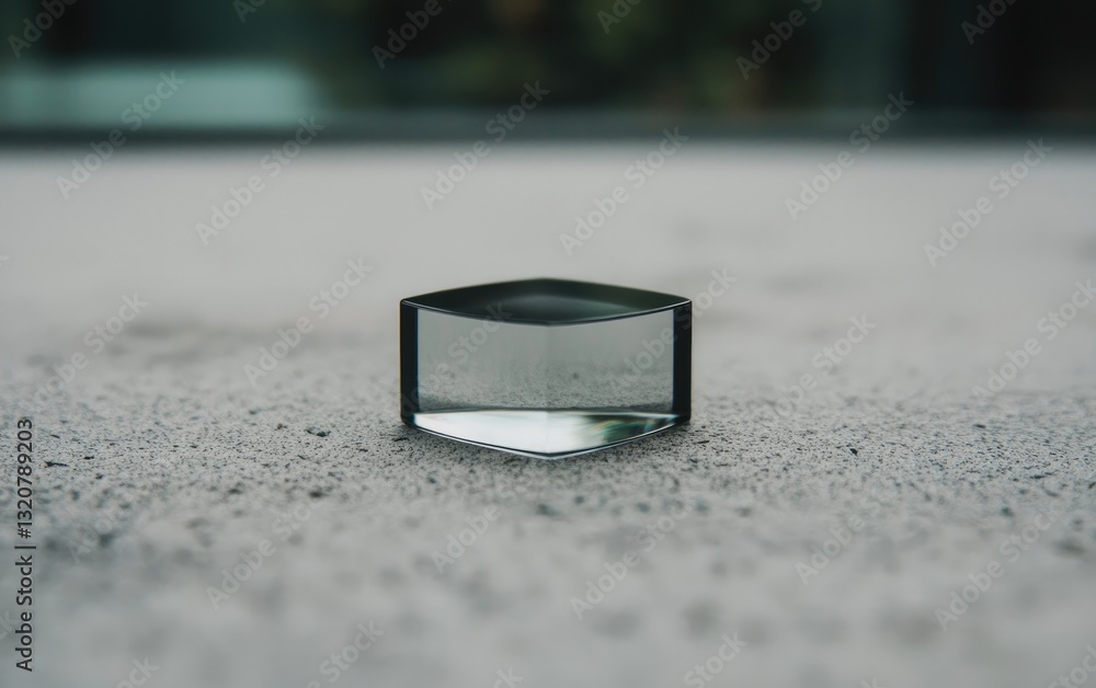 Poster reflective gray object on textured surface