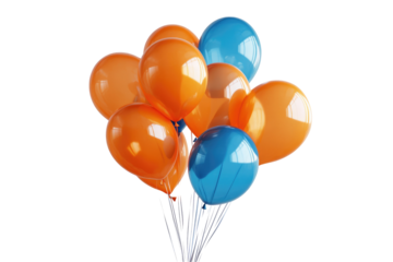 balloons on transparent background