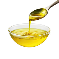 Olive oil on transparent background