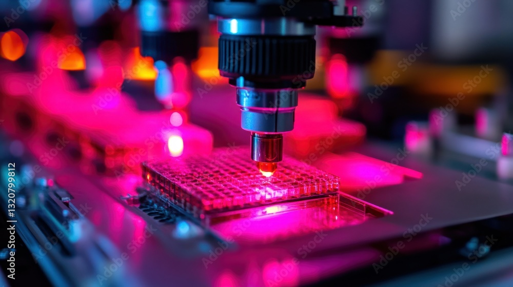 Poster automated circuit board assembly with precise laser application