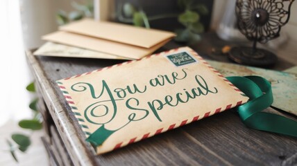A Special Message: Vintage Envelopes and Sentimental Note