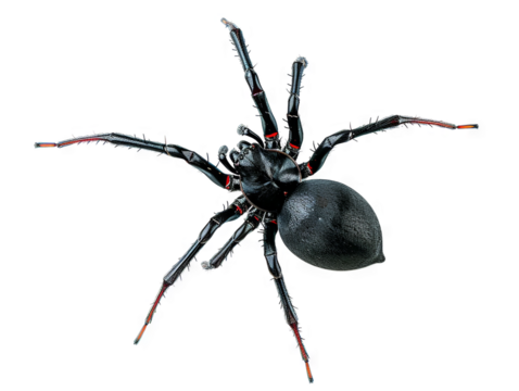 Magnificent Black Spider Macro Photography