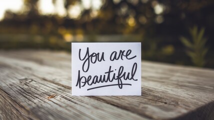 Inspirational Note: You Are Beautiful
