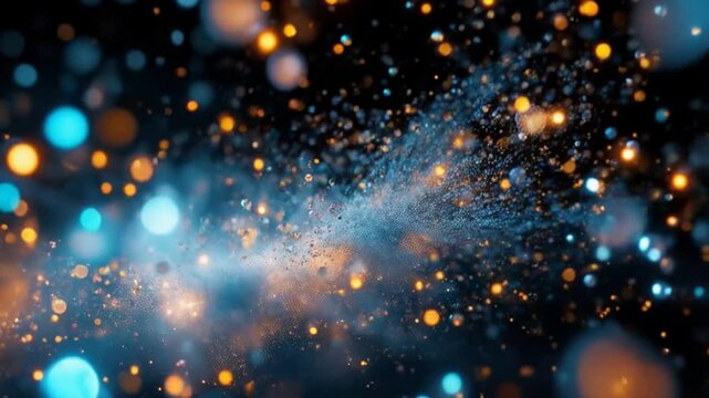 Glowing Particles Abstract Background Video