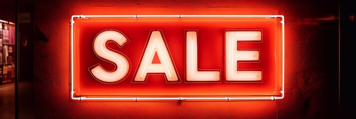 Fototapeta premium A glowing neon sign with the word 