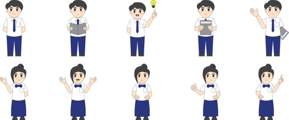 Cute Student Illustration