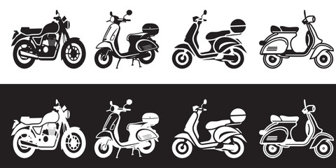 Fototapeta premium bike icon set vector art