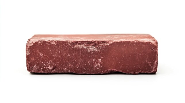 Single, rustic red brick