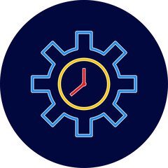 Unique Time Optimization Vector Icon