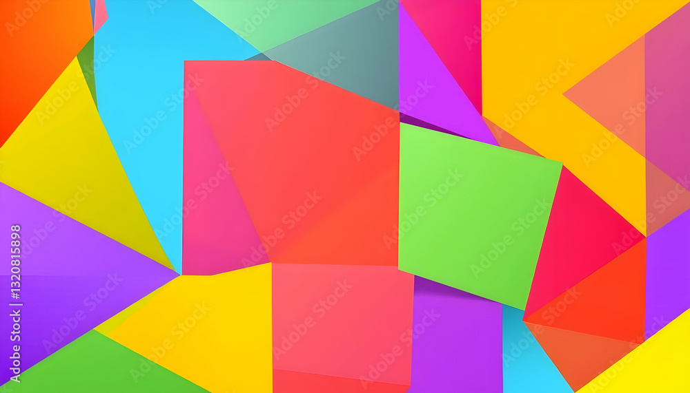 Poster colorful geometric background with abstract shapes and patterns