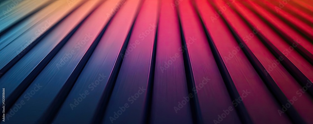 Aufkleber Geometric pattern design abstract background idea. Vibrant lines create a dynamic gradient of color in this modern graphic design.