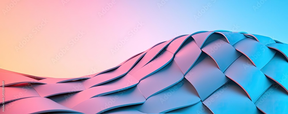 Poster geometric shapes illustration abstract background idea. a vibrant abstract design featuring layered 