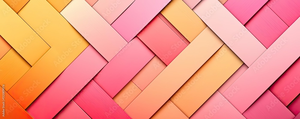 Aufkleber geometric shapes illustration abstract background idea. colorful woven pattern of geometric shapes i