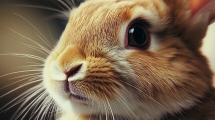 Close-up of a bunny&rsquo;s twitching nose