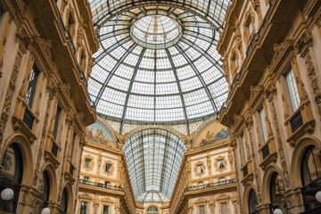 Galleria Vittorio Emanuele II Interior, Milan. Public space.