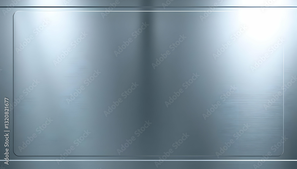 Poster smooth brushed metal surface with subtle reflection and texture