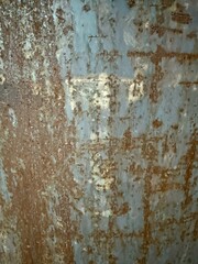 Rusty Metal Surface with Weathered Texture and Corrosion Patterns