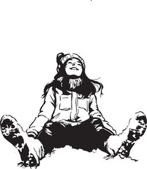 woman in winter clothes