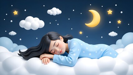 Girl in sweet dream