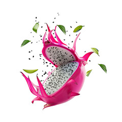 Vibrant Dragon Fruit Splash: A Burst of Tropical Goodness