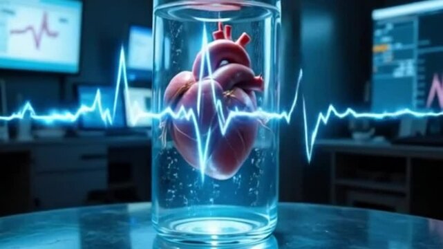 3D Medical animation - Human heart, Health, cardiology, cardiovascular diseases