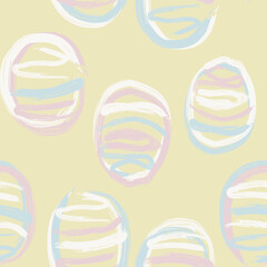 Eggs Pastels Seamless Pattern Design