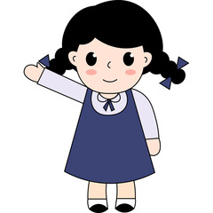 Cute Student Illustration