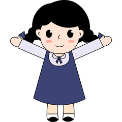 Cute Student Illustration