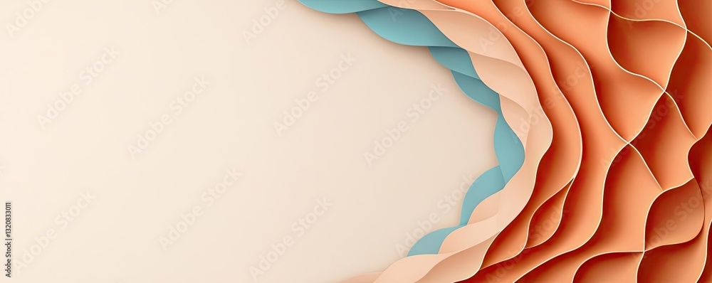 Poster geometric shapes illustration abstract background idea. elegant paper layers create a modern, stylis