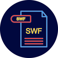 Fototapeta premium SWF Icon