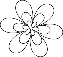 Fototapeta premium Abstract floral vector illustration with decorative elements.