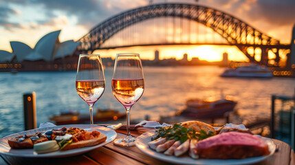 Romantic Dinner with a View of Sydney Harbour