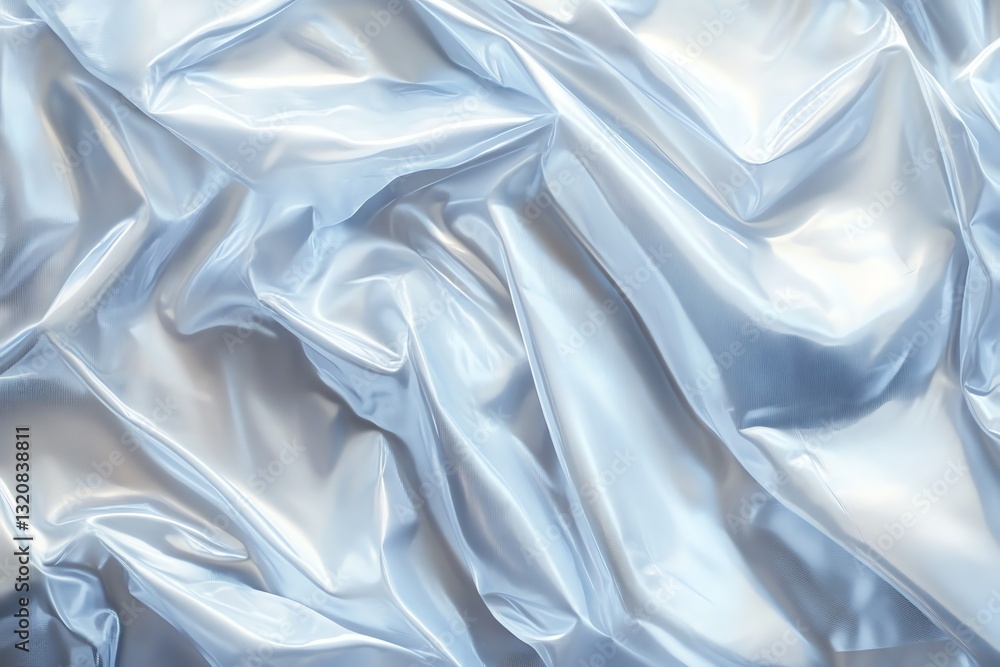 Poster silk fabric texture background with elegant flowing lines and soft lighting