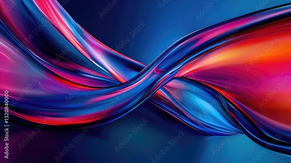 Leinwandbilder abstract art background concept. abstract waves of vibrant colors create a dynamic and modern visual